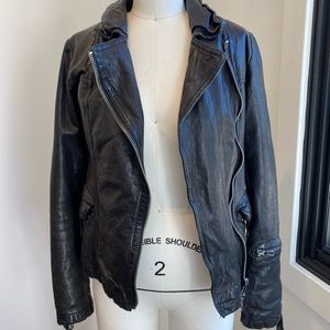 All Saints genuine leather moto jacket